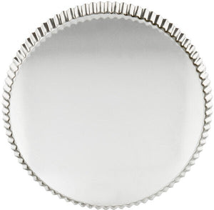 Louis Tellier - 11.81" x 11.02" x 0.98" Tin Plate Round Fluted Tart Mould With Removable Bottom - 126442