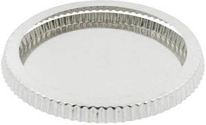 Louis Tellier - 11.81" x 11.02" x 0.98" Tin Plate Round Fluted Tart Mould With Removable Bottom - 126442