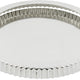 Louis Tellier - 11.81" x 11.02" x 0.98" Tin Plate Round Fluted Tart Mould With Removable Bottom - 126442