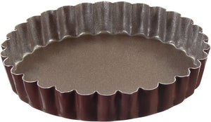 Louis Tellier - 4.72" Non-Stick Round Fluted Tartlet Mould, Set of 6 - 282550