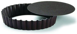 Louis Tellier - 5.51" Non-Stick Round Fluted Tartlet Mould With Removable Bottom - 293490