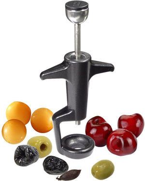 Louis Tellier - Non-Stick Coated Aluminum And Stainless Steel Rod, Dark Gray Cherry and Olive Pitter, Registered Design - N4203