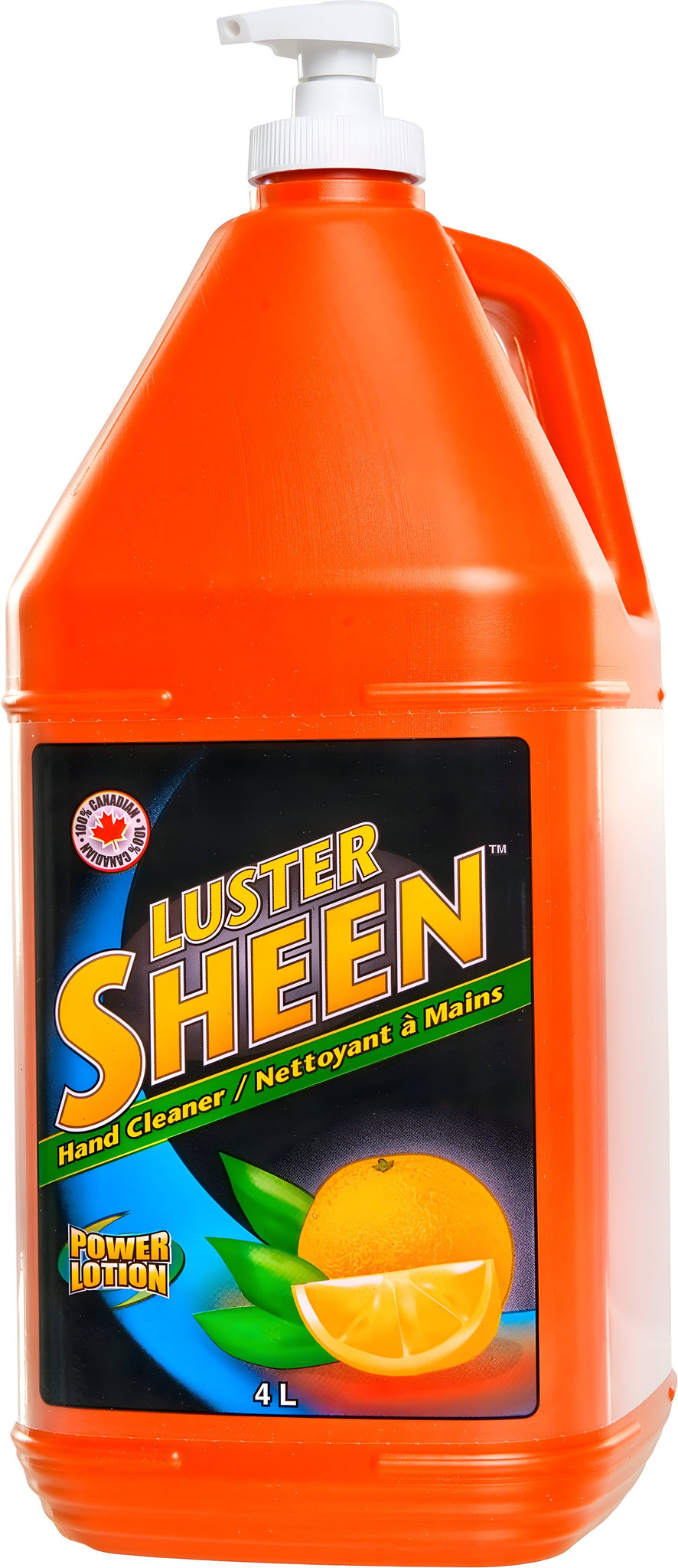 Luster Sheen - 4 L Citrus Hand Cleaner with Pumice Scrubbers, Pack of 4 - LS-77-PR