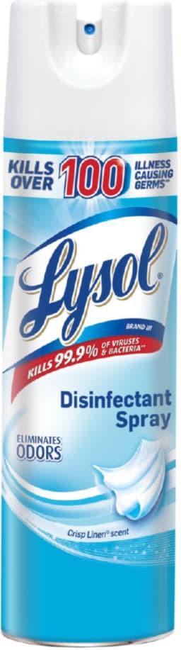 Lysol - 350 gm Crisp Linen Disinfectant Sprayer Bottles, Pack of 12 - 58344052