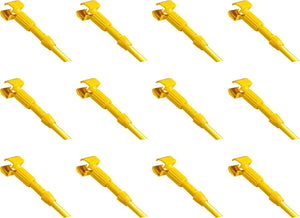 M2 Professional - 60" Jaws Yellow FibreGlass Mop Handle, 12Pc/Cs - HW-160F