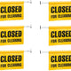 M2 Professional - "Closed for Cleaning" Hanging Door Sign - English / French, 6/Cs - WF-D9002