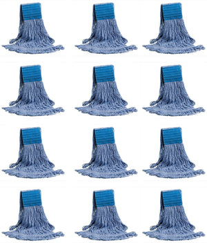 M2 Professional - Super Looper™ Blue Medium Loop-End Wet Mop, 12/Cs - MW-SLR2M-NB-BL