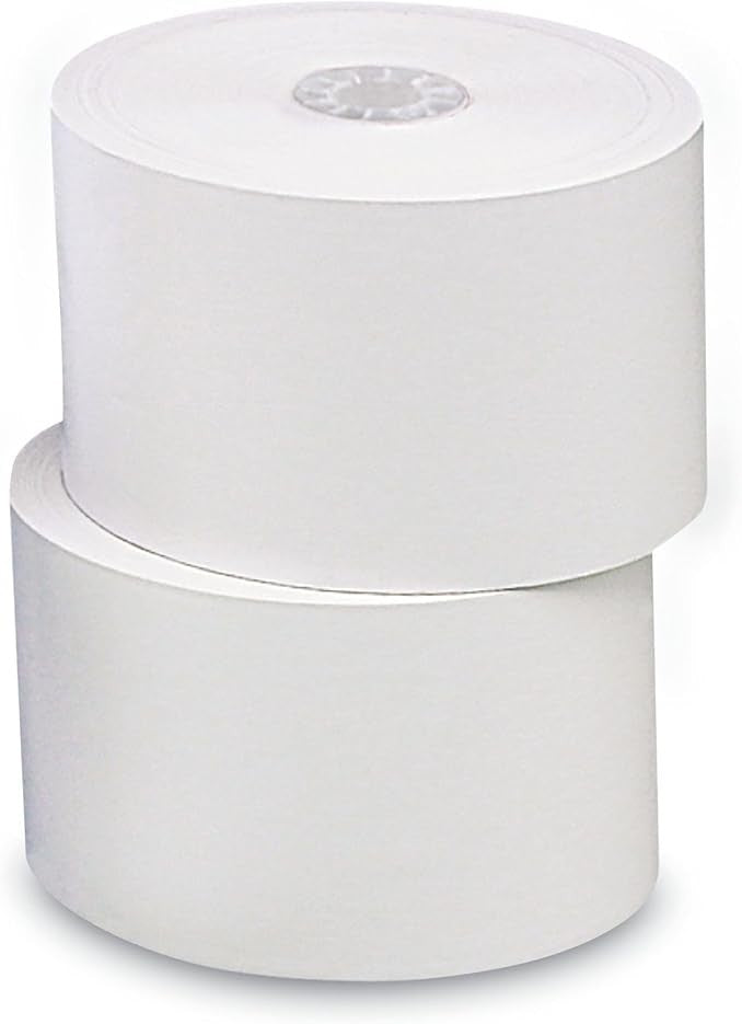 Max Prime - 1.75" X 230' VE 1ply White Thermal Register Rolls, 10rl/pk, 5pk/Case, 50rl/case - RRT7441230-VE