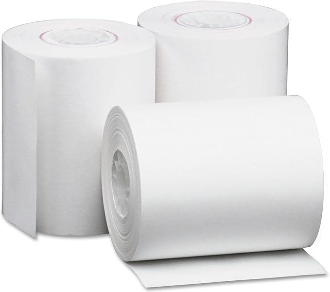 Max Prime - 2.25" X 100' 2ply Bond Register Rolls, Pack of 10, Pack of 4, Pack of 40 - RRT2225100