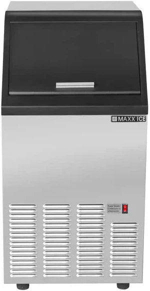 Maxx Cold - 100 lb Stainless Steel Bullet-Cube Self-Contained Ice Machine - MIM100