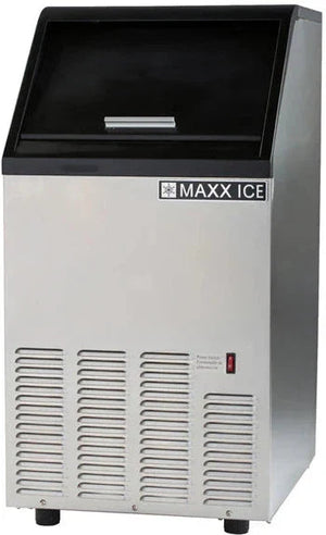 Maxx Cold - 100 lb Stainless Steel Bullet-Cube Self-Contained Ice Machine - MIM100