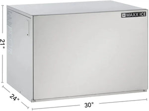 Maxx Cold - 1000 lb Stainless Steel Full-Dice Modular Ice Machine - MIM1000