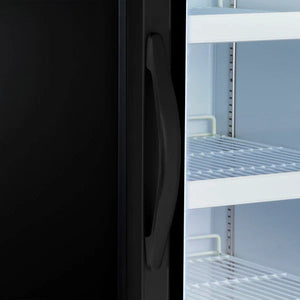 Maxx Cold - 12 Cu ft. Black Glass Single Door Merchandiser Freezer - MXM1-12FBHC