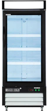 Maxx Cold - 12 Cu ft. White Glass Single Door Merchandiser Freezer - MXM1-12FHC