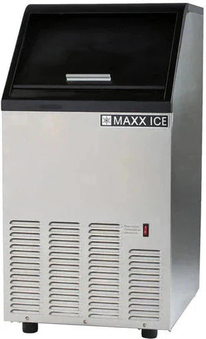 Maxx Cold - 130 lb Stainless Steel Bullet-Cube Self-Contained Ice Machine - MIM130