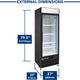 Maxx Cold - 23 Cu ft. Black Glass Single Door Merchandiser Freezer - MXM1-23FBHC