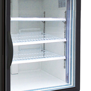 Maxx Cold - 23 Cu ft. Black Glass Single Door Merchandiser Freezer - MXM1-23FBHC