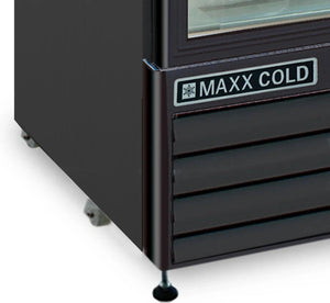 Maxx Cold - 23 Cu ft. Black Glass Single Door Merchandiser Freezer - MXM1-23FBHC