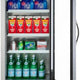 Maxx Cold - 23 cu ft. Stainless Steel Glass Single Door Bottom Mount Reach-In Refrigerators - MXCR-23GDHC