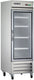 Maxx Cold - 23 cu ft. Stainless Steel Glass Single Door Bottom Mount Reach-In Refrigerators - MXCR-23GDHC