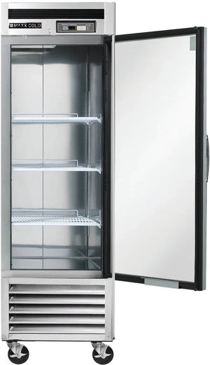 Maxx Cold - 23 cu ft. Stainless Steel Single Door Bottom Mount Reach-In Freezer - MCF-23FDHC