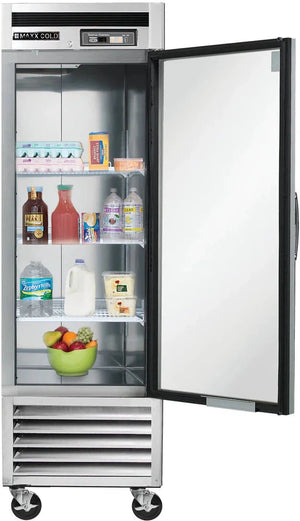 Maxx Cold - 23 cu ft. Stainless Steel Single Door Bottom Mount Reach-In Freezer - MCF-23FDHC