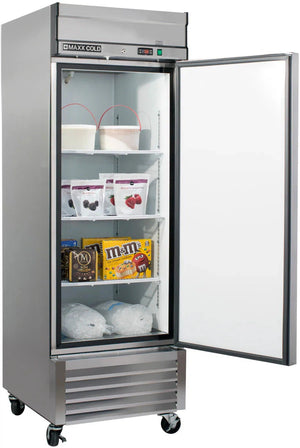 Maxx Cold - 23 cu. ft. Single and Solid Door Bottom Mount Reach-In Freezer - MXSF-23FDHC