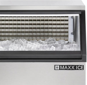 Maxx Cold - 250 lb Stainless Steel Full-Dice Self-Contained Ice Machine - MIM250