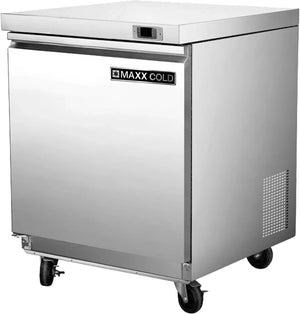 Maxx Cold - 29" Stainless Steel Single Door Undercounter Freezer - MXSF29UHC