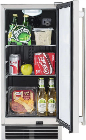 Maxx Cold - 3 cu. ft. Stainless Steel Compact Indoor Refrigerator - MCR3UHC