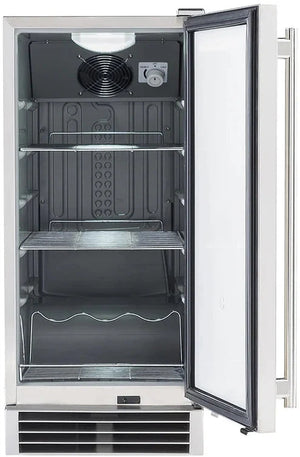 Maxx Cold - 3 cu. ft. Stainless Steel Compact Outdoor Refrigerator - MCR3U-OHC