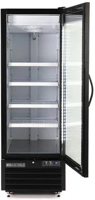 Maxx Cold - 30 Cu ft. Black Single Door & Large Capacity Merchandiser Freezer - MXGDM-30FBHC