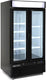 Maxx Cold - 36 Cu ft. Black Glass Double Door & Narrow Width Merchandiser Freezer - MXM2-36FBHC