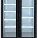 Maxx Cold - 36 Cu ft. Black Glass Double Door Narrow Width Merchandiser Refrigerator - MXM2-36RBHC