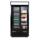 Maxx Cold - 36 Cu ft. Black Narrow Width Merchandiser Refrigerator with Double & Sliding Glass Door - MXM2-36RSBHC