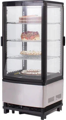 Maxx Cold - 4-Sided Glass Double Door Countertop Merchandiser Refrigerator - MECR-32D