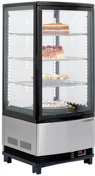 Maxx Cold - 4-Sided Glass Single Door Countertop Merchandiser Refrigerator - MECR-31D