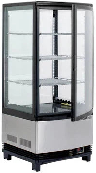 Maxx Cold - 4-Sided Glass Single Door Countertop Merchandiser Refrigerator - MECR-31D