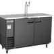 Maxx Cold - 48", 2 Barrel/Keg Black Single Tower Beer Dispenser - MXBD48-1BHC