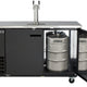 Maxx Cold - 48", 2 Barrel/Keg Black Single Tower Beer Dispenser - MXBD48-1BHC