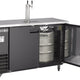 Maxx Cold - 48", 2 Barrel/Keg Black Single Tower Beer Dispenser - MXBD48-1BHC