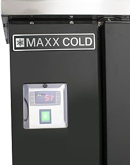 Maxx Cold - 48", 2 Barrel/Keg Black Single Tower Beer Dispenser - MXBD48-1BHC