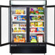 Maxx Cold - 48 Cu ft. Black Glass Double Door Merchandiser Freezer - MXM2-48FBHC