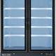 Maxx Cold - 48 Cu ft. Black Glass Double Door Merchandiser Freezer - MXM2-48FBHC