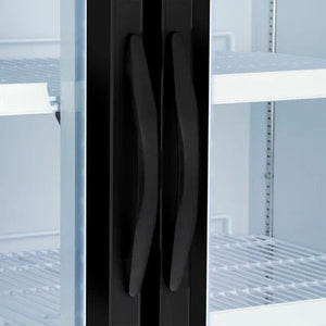 Maxx Cold - 48 Cu ft. Black Glass Double Door Merchandiser Refrigerator - MXM2-48RBHC