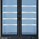 Maxx Cold - 48 Cu ft. White Glass Double Door Merchandiser Refrigerator - MXM2-48RHC