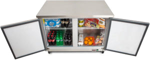 Maxx Cold - 48" Double Door Undercounter Refrigerator - MXCR48UHC