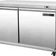 Maxx Cold - 48" Stainless Steel Double Door Undercounter Freezer - MXSF48UHC