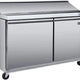 Maxx Cold - 48" Stainless Steel Double Sandwich Prep Table - MXSR48SHC