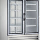 Maxx Cold - 49 cu ft. Stainless Steel Glass Double Door Bottom Mount Reach-In Refrigerator - MXCR-49GDHC